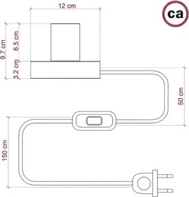Επιτραπέζιο Φωτιστικό Ξύλινο Posaluce Love Φυσικό Dimmer