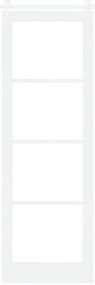 vidaXL Συρόμενη Πόρτα ORKDAL Λευκό 78 x 232 cm Μασίφ ξύλο πεύκου