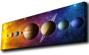 Πίνακας Καμβάς Με Φως Led 139LDG1102 90x30cm Multi Wallity Horizontal Ξύλο, Καμβάς