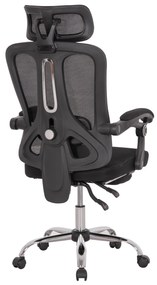ΚΑΡΕΚΛΑ ΓΡΑΦΕΙΟΥ BARNET HM18258.01 ΜΑΥΡΟ MESH-ΜΑΥΡΟΣ ΣΚΕΛΕΤΟΣ NYLON 61x62x123Υ