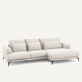 Γωνιακός καναπές XL δεξιός, από βελούδινο chenille, MARSILE