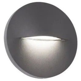 Απλίκα Φωτιστικό Τοίχου LED 3W 3000K IP65 Φ14 Vita Viokef-4298300-Ανθρακί 4298300
