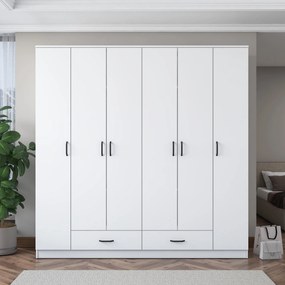Ντουλάπα Λευκό BRAMI 210x51.7x210