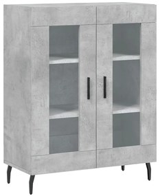 vidaXL Ντουλάπι Γκρι Σκυροδέματος 69,5x34x90 εκ. Επεξεργασμένο Ξύλο