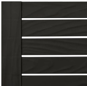 Ξαπλώστρα Διπλή Μαύρη 155 x 138 x 83 εκ. από Πολυπροπυλένιο - Μαύρο