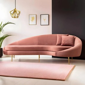 Τριθέσιος Καναπές Ροζ Δεξιά ESES 120x255x85