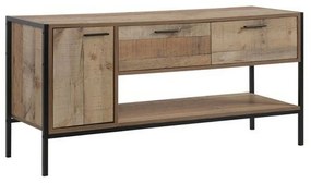 Έπιπλο Τηλεόρασης Pallet-W Antique Oak Ε8437,W 124x40x60cm Μελαμίνη,Μέταλλο