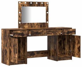 vidaXL Τραπέζι περιποίησης με συρτάρι 3 pcs Καφέ 40 x 41 x 75 εκ