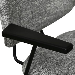 Sofia Dining Chair with Armrests Grey