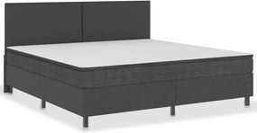 vidaXL Πλαίσιο Κρεβατιού Boxspring Γκρι 200 x 200 εκ. Υφασμάτινο