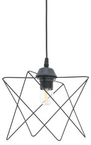 Φωτιστικό οροφής Langit pakoworld Ε27 μέταλλο μάυρο 18x18x65εκ