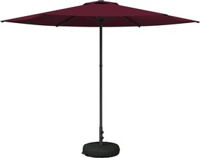 vidaXL Ομπρέλα Κήπου με Βάση 300 x 300 cm Πολυεστέρας Ορθογώνιος