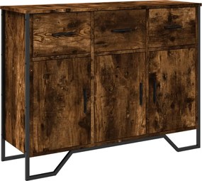 vidaXL Ντουλάπι Καπνιστή Δρυς 97x32,5x74,5 εκ. από Επεξεργ. Ξύλο