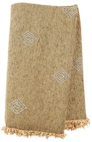 Ριχτάρι Σενίλ Ζακάρ Spira Beige Μονοθέσιο