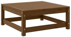 vidaXL Υποπόδιο Κήπου Καφέ Μελί 70 x 70 x 30 εκ. από Μασίφ Ξύλο Πεύκου