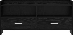 vidaXL Ντουλάπι TV 100 x 33 x 47 εκ Μαύρη Δρυς Επεξεργασμένο Ξύλο