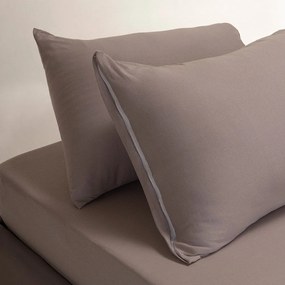 Κατωσέντονο Jersey Με Λάστιχο (Σετ 2τμχ) Grey Melinen Single 100x225cm 100% Cotton