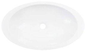 Νιπτήρας Λευκός 59,3x35,1x10,7 εκ. Συνθετικός Τεχνητό Μάρμαρο - Λευκό