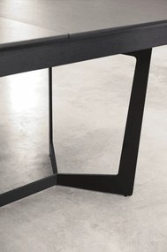 Tokyo Dining Table Black Oak 200/250x100