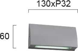 Απλίκα LED Εξωτερικού Χώρου Viokef Tech 4155900
