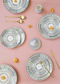 Service Plate Set (6 Pieces) DNR0080 Multicolor