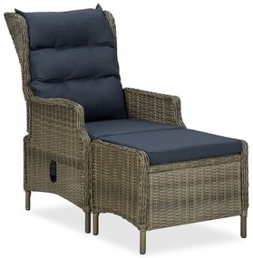 vidaXL Σετ Τραπεζαρίας Κήπου 5 Τεμαχίων Καφέ