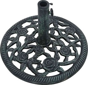 vidaXL Βάση Ομπρέλας Πράσινη 9 κ. 40 εκ. από Χυτοσίδηρο