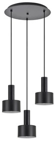 Φωτιστικό Οροφής Τρίφωτο Homelighting 77-8544 Black
