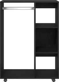 vidaXL Ντουλάπα Μαύρη Δρυς 80x40x110 εκ. από Τεχνητό Ξύλο