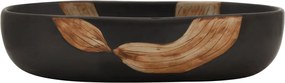 vidaXL Νιπτήρας Οβάλ Μαύρος 59x40x14 εκ. Κεραμικός