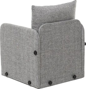 1-Seat Sofa-Bed Saga Single - Light Grey Light Grey
