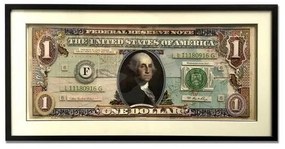 Supergreens Πίνακας Κολάζ US Dollar 50x100 εκ