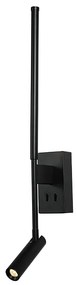 Φωτιστικό Επίτοιχο Aca HM616LEDWBK Μαύρο Ματ (Black Mat) 3000K