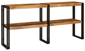 vidaXL Τραπέζι Κονσόλας 160x33x75 εκ Μασίφ Τραχύ Ξύλο Μάνγκο