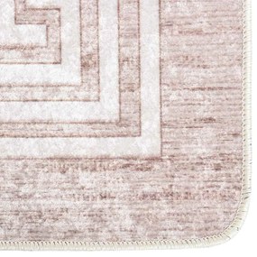 vidaXL Χαλί Πλενόμενο Μπεζ 80 x 300 εκ.