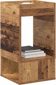 vidaXL End Table 2 pcs Παλιό ξύλο 30 x 30 x 56 εκ. Επεξεργασμένο ξύλο