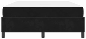 vidaXL Σκελετός Κρεβατιού Μαύρο και Λευκό 140 x 200 cm Βελούδο