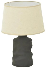 Επιτραπέζιο φωτιστικό Wabbi Inart Ε27 κεραμικό σε μαύρο-μπεζ Φ28x41εκ. 28x28x41 εκ.