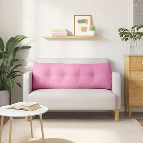 vidaXL Μαξιλάρι Πλάτης Ροζ 140 x 24 x 50 εκ ύφασμα