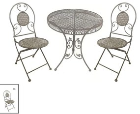 Bonsai Home Σετ Τραπεζαρία Aven Fly 5τεμ Μεταλλική Καπουτσίνο