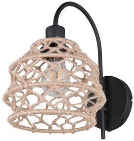 Φωτιστικό Τοίχου - Απλίκα Hive R21681736 30,5x20x32cm 1xE27 10W Natural-Black RL Lighting