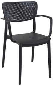 Πολυθρόνα Πολυπροπυλενίου Loft Black 54X53X82εκ.