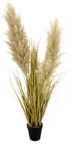 GRASS 4 ΤΕΧΝΗΤΟ ΦΥΤΟ ΠΡΑΣΙΝΟ ΚΑΦΕ ΜΠΕΖ H106cm - 028610 - 028610