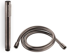 Τηλέφωνο ντους και σπιράλ PVC Eurorama-Μauro-brushed