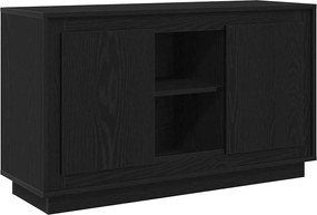 vidaXL Πλαϊνό γραφείο Μαύρη Οξυά 102 x 35 x 60 εκ Επεξεργασμένο ξύλο