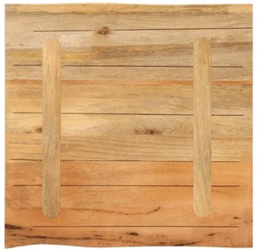 vidaXL Επιφάνεια Τραπεζιού 60x60x2,5 εκ. Live Edge Μασίφ Ξύλο Μάνγκο