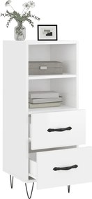 vidaXL Ντουλάπι Γυαλιστερό Λευκό 34,5x34x90 εκ. Επεξεργασμένο Ξύλο