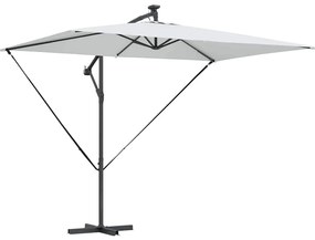 vidaXL Ομπρέλα Cantilever Banana Άμμος 294 x 200 x 254 εκ.