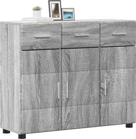 vidaXL Πλαϊνό γραφείο FLORIN 88,5 x 30,5 x 73 εκ Γκρίζο Σονομα