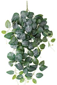 Τεχνητό Κρεμαστό Φυτό Nerve 20250 65cm Green-White Globostar Πολυαιθυλένιο,Ύφασμα